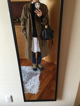 「WAG（ワグ）のアイテム」を使った、スミレさん（レディース・160cm）の冬コーディネート