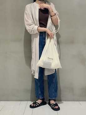 「Aesop（イソップ）のアイテム」を使った、lenaさん（レディース・166cm）の夏コーディネート