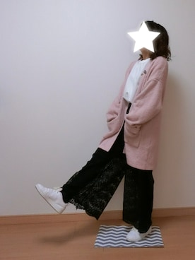 「オーバーサイズカーディガン」｜asukaさん（レディース・143cm）の春コーディネート