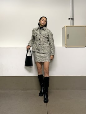 「SLY（スライ）のアイテム（その他アウター）」を使った、はるさん（レディース・170cm）の冬コーディネート