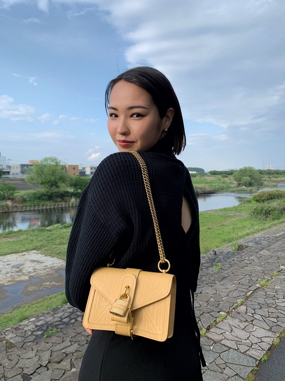 MOUSSY BACK OPEN TURTLE NECK ニット ブラック MOUSSY BACK OPEN TURTLE NECK ニット BLK -ファッション通販 FASHION