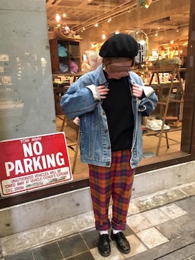 「JUNKO SHIMADA（ジュンコシマダ）のアイテム（パンツ）」を使った、ナ オ.さん（レディース・157cm）の春コーディネート