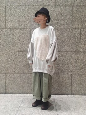 「amatunal（アマチュナル）のアイテム（パンツ）」を使った、ナ オ.さん（レディース・157cm）の秋コーディネート