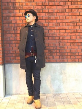 エクストラファインメリノvネックカーディガン 長袖 を使ったメンズ人気ファッションコーディネート Wear