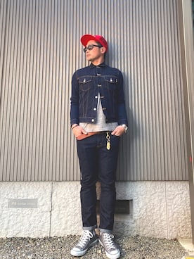 タケウチ☆ボンバイエさん（メンズ・173cm）の春コーディネート