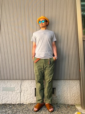 「CABALLERO（キャバレロ）のアイテム」を使った、タケウチ☆ボンバイエさん（メンズ・173cm）の夏コーディネート