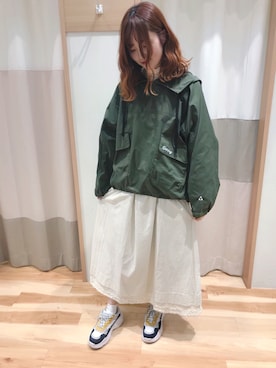 「GERRY（ジェリー）のアイテム（その他アウター）」を使った、kuma.さん（レディース・163cm）の春コーディネート
