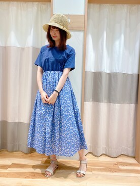 「blue」｜「アイテム（サンダル）」を使った、kuma.さん（レディース・163cm）の春コーディネート