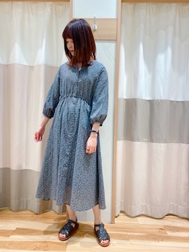「blue」｜「アイテム（サンダル）」を使った、kuma.さん（レディース・163cm）の春コーディネート