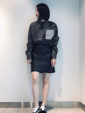 「ottod'Ame（オットダム）のアイテム（スカート）」を使った、Hayeさん（レディース・157cm）の夏コーディネート