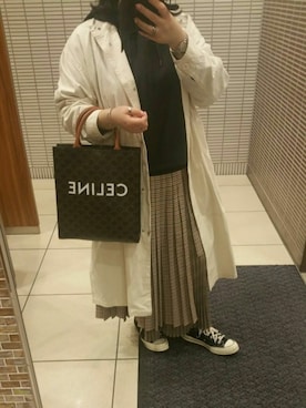 「ぽっちゃりコーデ」｜「アイテム（ノーカラージャケット）」を使った、yoneさん（レディース・157cm）の春コーディネート