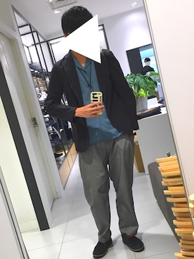 「niko and...（ニコアンド）のアイテム（PC・スマホグッズ/家電）」を使った、Bene《相互フォロー》さん（メンズ・177cm）の秋コーディネート