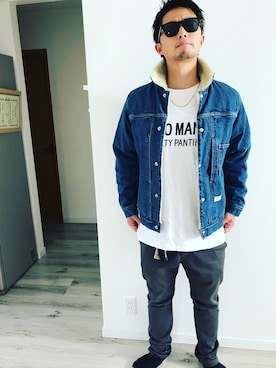 「BEDWIN（ベドウィン）のアイテム」を使った、H.Mさん（メンズ・177cm）の秋コーディネート