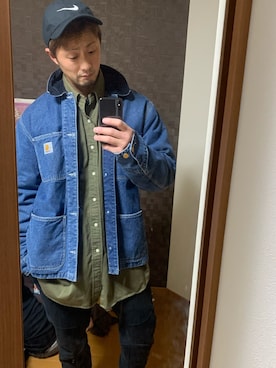 「Ralph Lauren」｜「アイテム（デニムジャケット）」を使った、H.Mさん（メンズ・177cm）の冬コーディネート