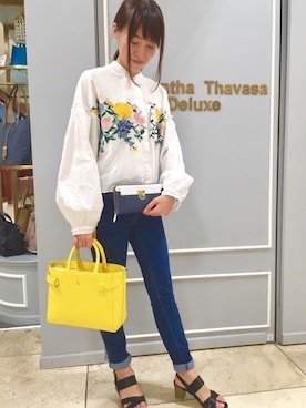 「Samantha Thavasa Petit Choice（サマンサタバサ　プチチョイス）のアイテム（財布/小物）」を使った、Chikazeさん（レディース・152cm）の夏コーディネート