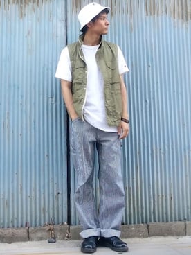 「アイテム（その他シューズ）」を使った、shoさん（メンズ・173cm・20代）の春コーディネート