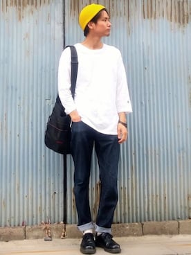 「アイテム（その他シューズ）」を使った、shoさん（メンズ・173cm・20代）の春コーディネート
