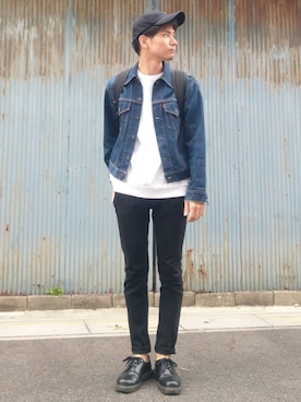 「アイテム（その他シューズ）」を使った、shoさん（メンズ・173cm・20代）の秋コーディネート