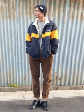 「アイテム（その他シューズ）」を使った、shoさん（メンズ・173cm・20代）の冬コーディネート