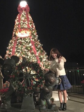 「SNIDEL（スナイデル）のアイテム（ダッフルコート）」を使った、RINAさん（レディース・154cm）の冬コーディネート