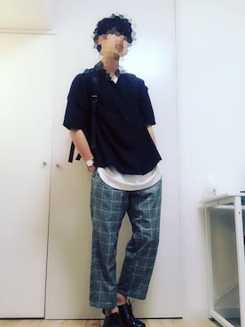 「ダニエルウェリントン」｜「アイテム（その他シューズ）」を使った、気まぐれしょうだい。さん（メンズ・165cm）の夏コーディネート