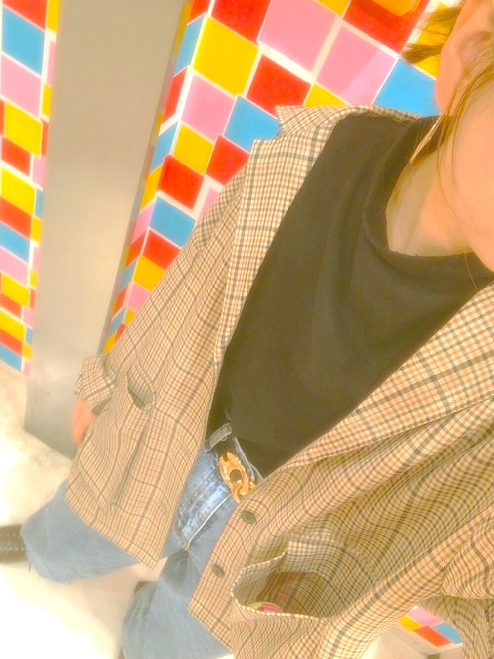 「GUのアイテム（ジャケット/アウター、その他）」を使った、nico☺︎さん（レディース・158cm）の秋コーディネートの1枚目の写真