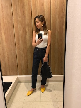「UNIQLOデニム」｜yu12k34o5さん（レディース・155cm）の夏コーディネート