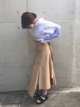 「rada（ラダ）のアイテム」を使った、マイさん（レディース・167cm）の春コーディネート