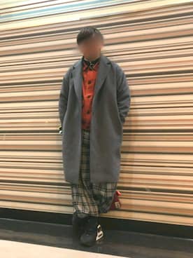 「neos（ネオス）のアイテム（スウェット）」を使った、はとさん（メンズ・167cm）の秋コーディネート
