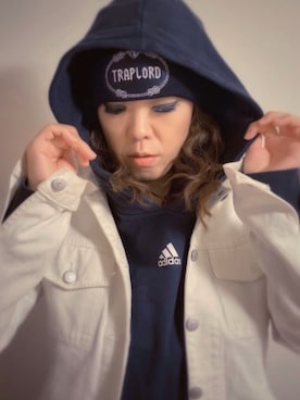 「HELMUT LANG（ヘルムートラング）のアイテム（ジャケット/アウター）」を使った、WODDYFUNKさん（レディース・154cm）の春コーディネート