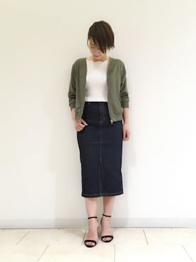 「アパートバイローリーズ」｜「アイテム（ブルゾン）」を使った、yato-miさん（レディース・158cm）の春コーディネート
