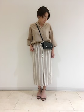 「アパートバイローリーズ」｜「アイテム（財布/小物）」を使った、yato-miさん（レディース・158cm）の春コーディネート