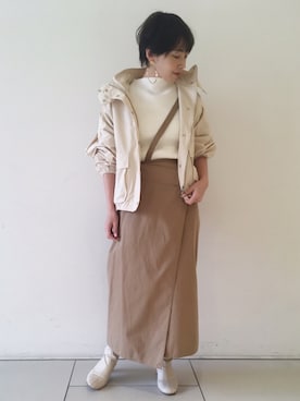 「アパートバイローリーズ」｜「アイテム（マウンテンパーカー）」を使った、yato-miさん（レディース・158cm）の春コーディネート
