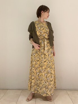 「アパートバイローリーズ」｜「アイテム（ブルゾン）」を使った、yato-miさん（レディース・158cm）の春コーディネート