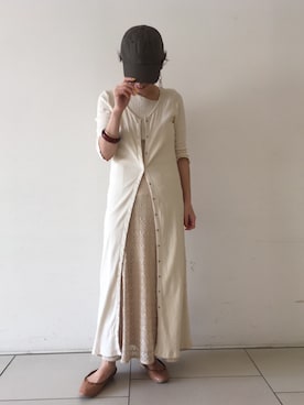 「アパートバイローリーズ」｜「アイテム（帽子）」を使った、yato-miさん（レディース・158cm）の春コーディネート