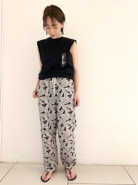「havaianas（ハワイアナス）のアイテム（ビーチサンダル）」を使った、yato-miさん（レディース・158cm）の春コーディネート