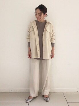 「アパートバイローリーズ」｜「アイテム（その他アウター）」を使った、yato-miさん（レディース・158cm）の秋コーディネート