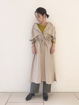「アパートバイローリーズ」｜「アイテム（その他アウター）」を使った、yato-miさん（レディース・158cm）の秋コーディネート