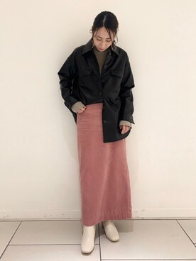 「アパートバイローリーズ」｜「アイテム（その他アウター）」を使った、yato-miさん（レディース・158cm）の秋コーディネート