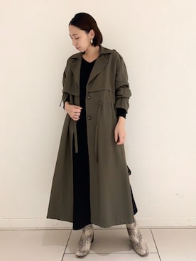 「アパートバイローリーズ」｜「アイテム（その他アウター）」を使った、yato-miさん（レディース・158cm）の秋コーディネート