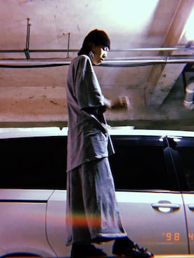 「アイテム（ピアス（片耳用）、ブルー系）」を使った、tkさん（メンズ・175cm）の夏コーディネート