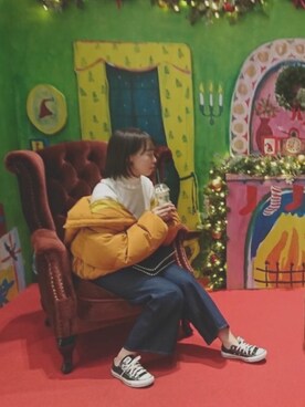 「Rodeo Crowns（ロデオクラウンズ）のアイテム（ブルゾン）」を使った、boo🐖さん（レディース・159cm）の秋コーディネート