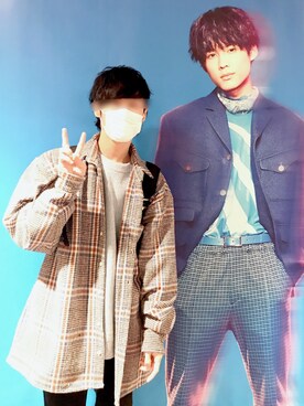 「LAKOLE（ラコレ）のアイテム（ニット/セーター）」を使った、yabuさん（メンズ・165cm）の春コーディネート
