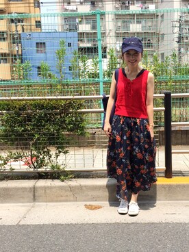 「CONVERSE（コンバース）のCONVERSE コンバース ジャック パーセル / JACK PURCEL（スニーカー）」を使った、もっちさん（レディース・158cm）の夏コーディネート