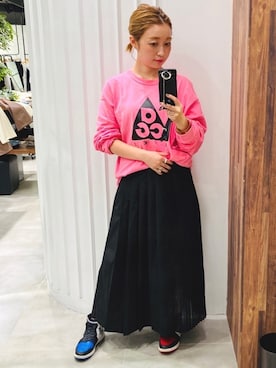 「ACG（エィシージー）のアイテム」を使った、もっちさん（レディース・158cm）の秋コーディネート