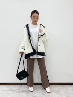 「PAGEBOY CORE」｜「アイテム（ジャケット/アウター）」を使った、もっちさん（レディース・158cm）の秋コーディネート