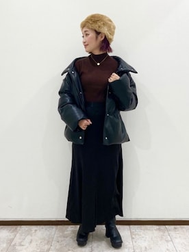 「Khaju（カージュ）のアイテム」を使った、もっちさん（レディース・158cm）の秋コーディネート