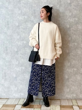 「初詣」｜もっちさん（レディース・158cm）の冬コーディネート