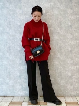 「初詣」｜もっちさん（レディース・158cm）の冬コーディネート