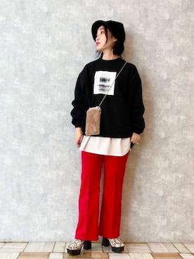 もっちさん（レディース・158cm）の冬コーディネート